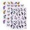 Classic hot selling black butterfly nail care stickers Europe and America popular color butterfly flower nail stickers wholesale