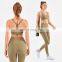 Wholesale Yoga Outfits 2 Pieces Ruched Design Yoga Sets Fitness Women  Athletic Sports Suit