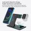 Universal Desk Multi Function Portable Foldable Phone Fast Charging Station 15W 3 In 1 Wireless Charger Pad For Iphone