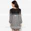 Women long sleeve fashion dress OEM service top quality lace casual prom dress D319