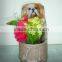 Cheap Polyresin Flowerpot With Dog Statue for Sale
