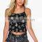 PAISLEY PRINT CROP TOPS DONGGUAN CLOTHING MANUFACTUER