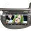 Wecaro android 4.4.4 car gps navigation system Dashboard Placement 8" for honda fit car dvd USB SD TV tuner 2009 2010 2011