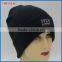 100% acrylic black winter knitted hats/ beanie hats