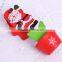 Wooden christmas flower pots clip business card holder