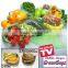 Fresh vegetables plastic bags clear