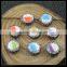 LFD-0051B Wholesale Ceramics Beads Round Mixed Color Paved Rhinestone Crystal Connector Beads For Making Bracelet Jewelry