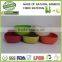 new round bamboo fiber pet bowl,bamboo fiber pet feeder, bamboo dog food bowl