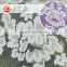 wholesale beautiful 100 poly flower lace embroidered fabric white lace knee length dress