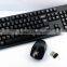 Mini 2.4G Wireless Keyboard + Mouse Kit for Laptop PC Desktop black