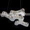 Modern Crystal Fixture Ceiling Light Pendant Lamp + LED Lighting Chandelier New