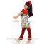 2016 fall Wholesale Stripes pants Ruffle Leggings Girls Boutique Remake Flower Clothes Baby Frock Design Clothing