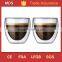 Creative double wall glass cup 8oz with double bottom