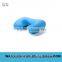self flocking inflatable neck pillow for travel