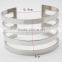 Fashion Hollow Out Stainless Steel Opening Cuff Bangle Bracelet