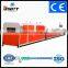 The energy saving doule downstream equipment for pull off and cutting the pvc profiles