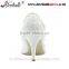 Hiqh quality middle heel dress shoes wedding shoes white