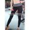 Hot sale Elastic Waist Skinny pants yoga tight pants Gym exercise pants