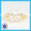 2015 new style bloom style crystal titanium wedding ring