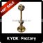 KYOK Black Satin Brushed Chrome Brass Metal 19mm,Thickness 0.8mm Curtain Pole Ceiling Wall Brackets