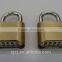 Produce High Quality 3 digits combination brass lock