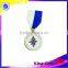 Soft enamel gold SANTA FAZ medallion with epoxy custom exquisite metal medal with ribbon