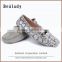2016 China wholesale printed snake leather moccasin loafers balance shoes