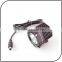 High power cree xml T6 1200 lumen 4.2V 4400mah battery powered led bicycle light rechargeable bike led light for camping