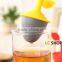 Creative Living Product, food grade pot-flower silicone tea ball strainer for promotion