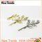 Wholesale alloy bridal headpiece vintage gold leaf fancy hair clips head pins for girls