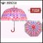 WENTOU Personalized Colorful Clear Bubble Dome Rain Umbrella