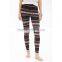 2016 Autumn Fashion Ethic Stylish Print Slim Stripes Workout Fittness Leggings for Women Pencil Pants