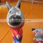custom advertising inflatable party wolf hammer toy cartoon with slogan