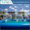 Customized 0.9mm PVC inflatable kids swimming pool with pool inflatable toys