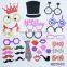 31 pcs On A Stick Photo Mustache Booth Props Christmas Birthday Wedding Party Photos Props