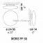 6.21-13 Acrylic PP45 Flush Mount Ceiling Light