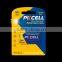2016 PKCELL 9v Dry battery 6F22 carbon zinc battery for electronic instrument