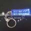 Customized Crystal 3d Logo Key Chain For Business Gift With Led Light .high quality crystal keychain