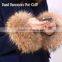 Natural Color Real Raccoon Fur Cuff for Jacket Accessory