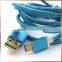 Aluminum Shell 5 Pin Micro Data Cable Nylon Braided USB Cord 1.5M