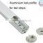 Top quality 6063 alloy round shape led strip profile with PMMA cover