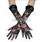 Custom Arm Length Cheap White Lace Gloves