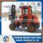 new diesel powered all rough terrain forklift truck with clamp