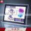 Factory direct sale LED super slim crystal light box acrylic advertising board