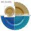 Wholesale Tableware Elegant Events and Party Decorative Gold Glass Wedding Charger Plate
