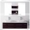 59 inch Modern Double Sink Bathroom Vanity in Espresso From LANO LN-T1470