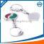 Panda shaped stainless steel key chain