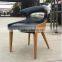 Different color luxury leather cushion dining chair