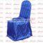 Polyester striped shining satin banquet wedding chair cover