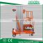 Aluminum Alloy Double Mast Hydraulic Cylinder Aerial Maintenance Working Table Electric Mobile Lifting Platform For Sale